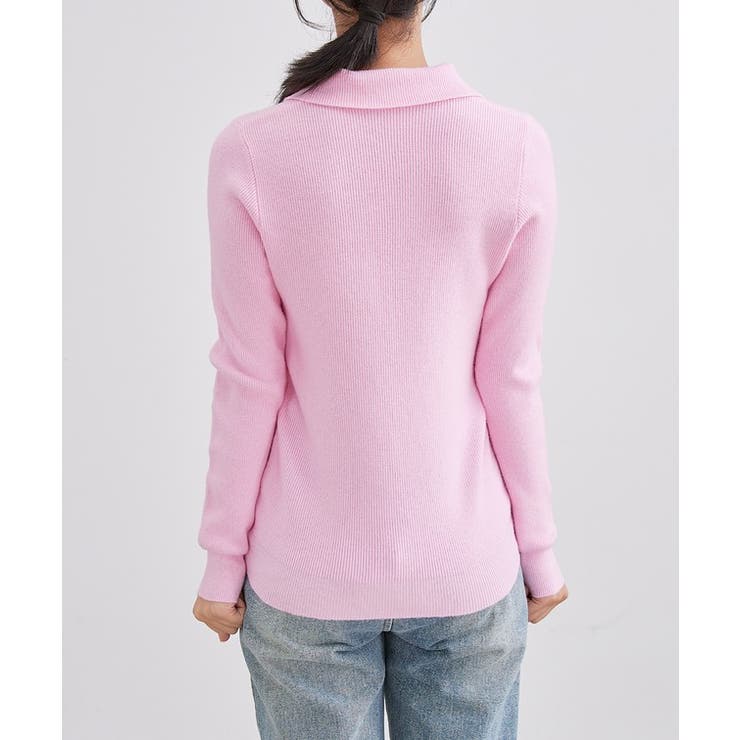 ポロカラー 金ボタン リブ | レースレディース  | 詳細画像13 