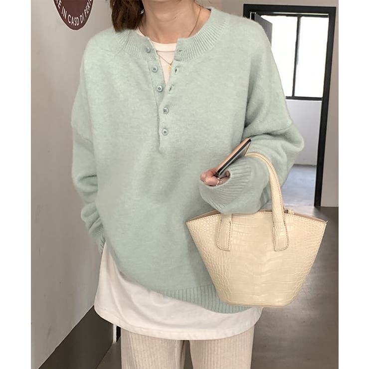 ハイゲージ ヘンリーネック 長袖 | レースレディース  | 詳細画像7 