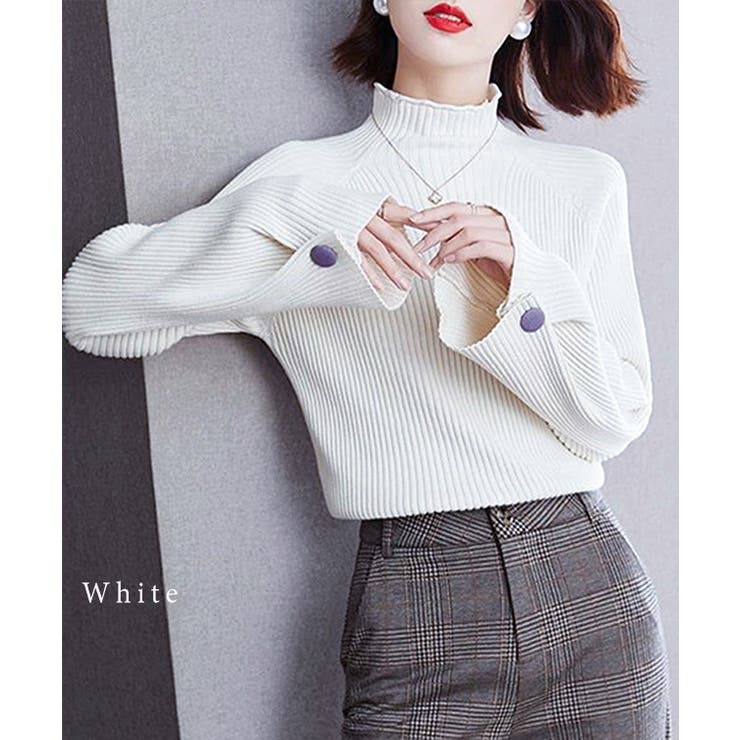 ハイネック 袖ボタン付き 長袖 | レースレディース  | 詳細画像7 