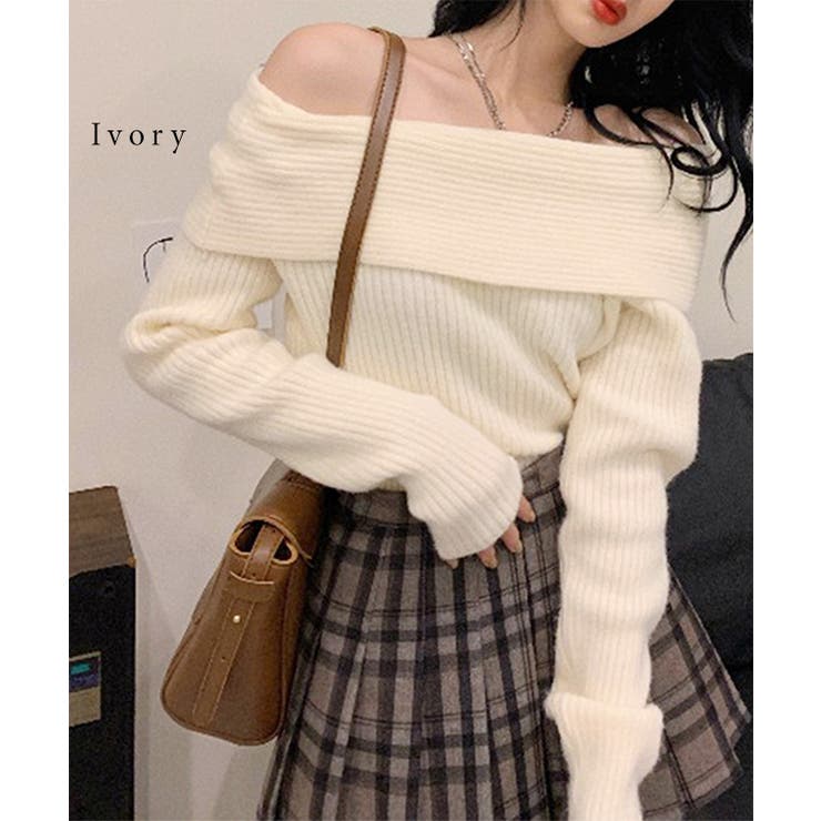 ソリッドカラー オフショルダー リブ | レースレディース  | 詳細画像13 