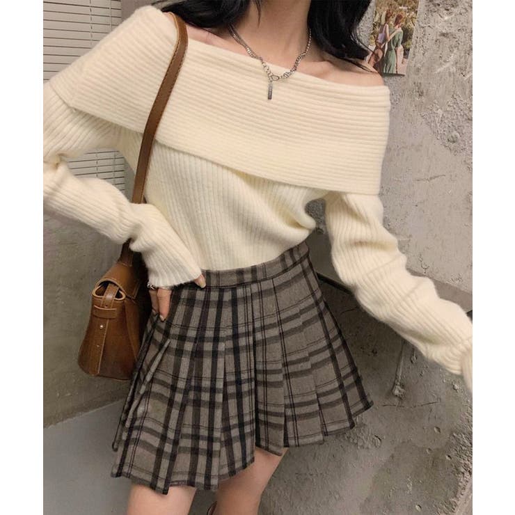 ソリッドカラー オフショルダー リブ | レースレディース  | 詳細画像15 