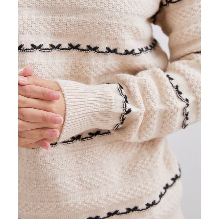 クルーネック 配色 ライン | レースレディース  | 詳細画像15 