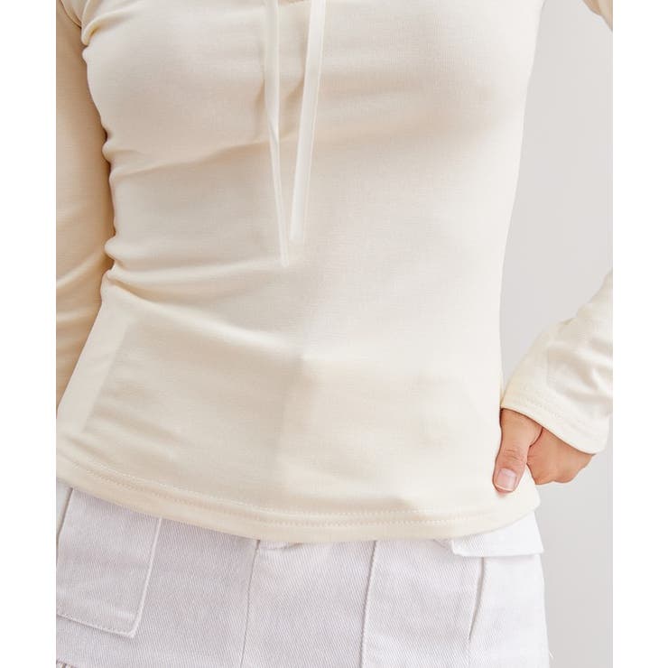 裏起毛 クルーネック フェイクレイヤード | レースレディース  | 詳細画像17 