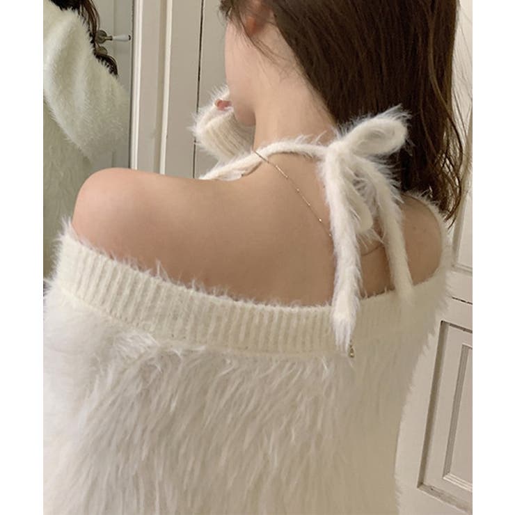 【2点セット】キャット柄 Vネック シャギー | レースレディース  | 詳細画像8 