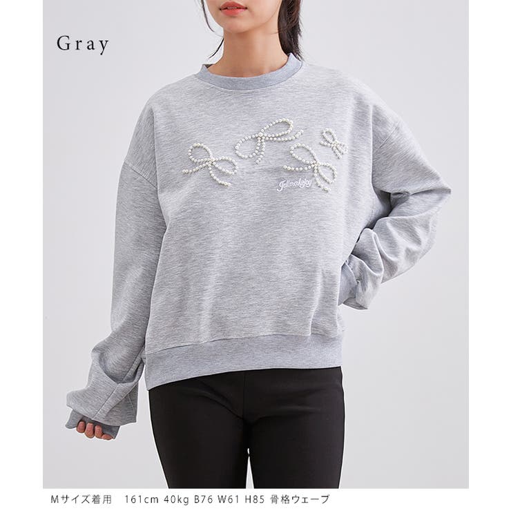 パール リボン 長袖 | レースレディース  | 詳細画像3 