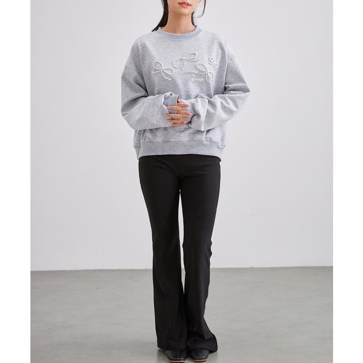 パール リボン 長袖 | レースレディース  | 詳細画像4 