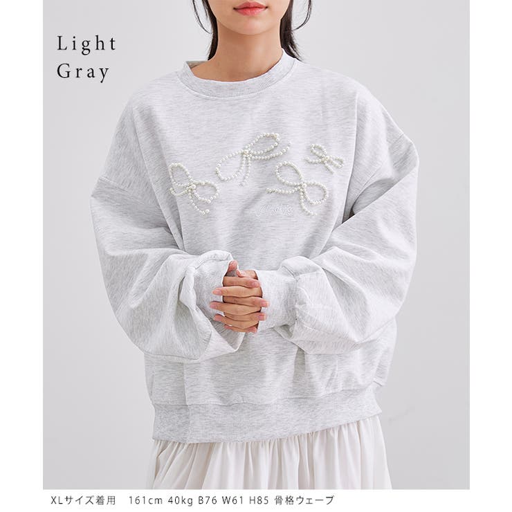 パール リボン 長袖 | レースレディース  | 詳細画像9 