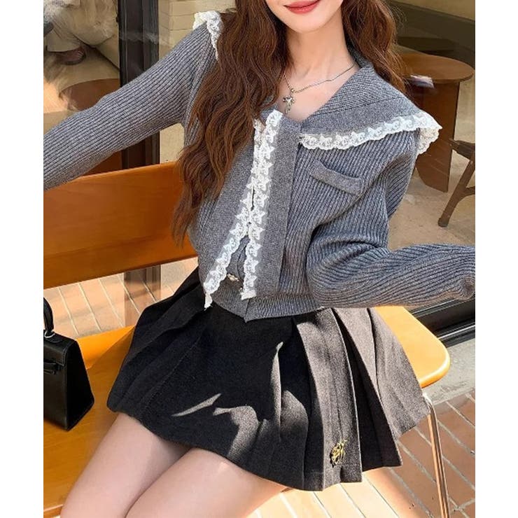 セーラーカラー 配レース リブ | レースレディース  | 詳細画像12 