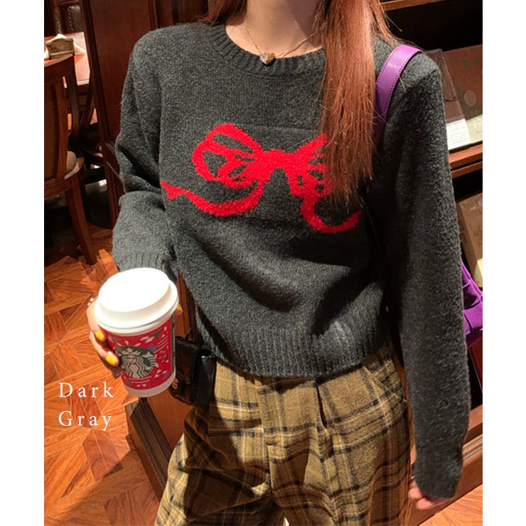 配色 リボン リブ | レースレディース  | 詳細画像3 