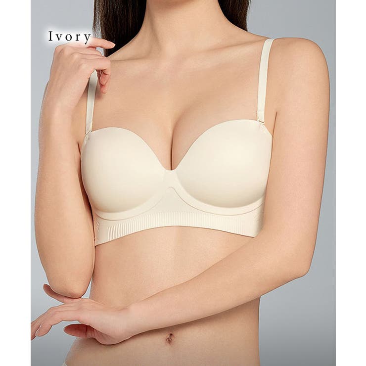 ソリッドカラー ノンワイヤー シームレス | レースレディース  | 詳細画像12 