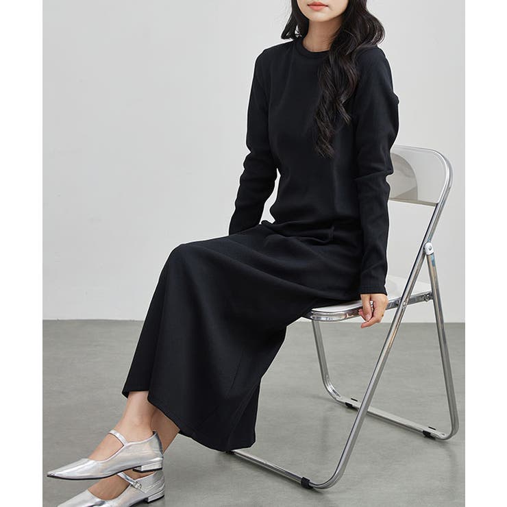 バックスリット マキシ丈 長袖 | レースレディース  | 詳細画像6 