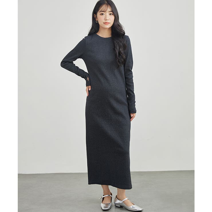 バックスリット マキシ丈 長袖 | レースレディース  | 詳細画像8 