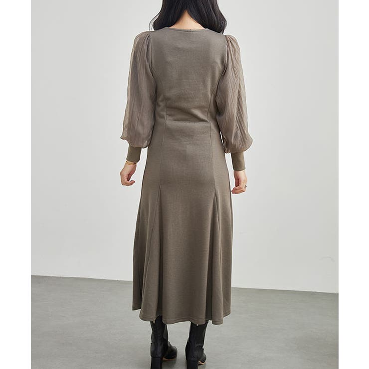 オーガンジー バルーン袖 マキシ | レースレディース  | 詳細画像14 