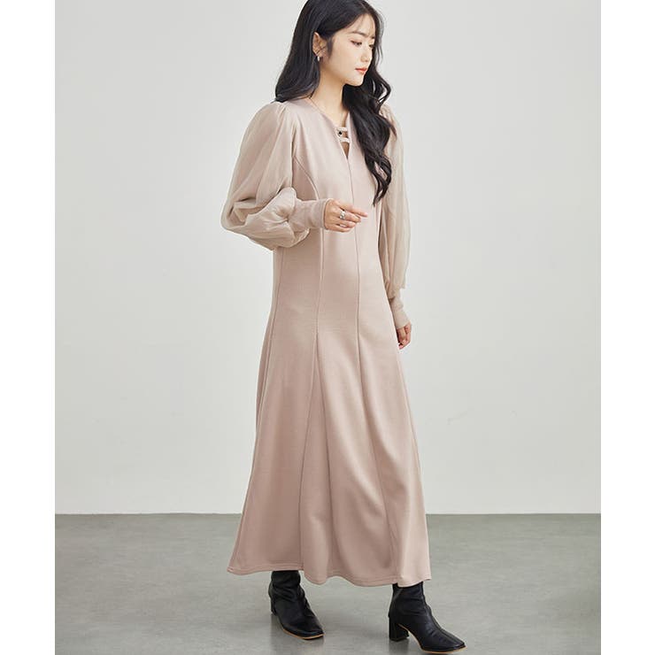 オーガンジー バルーン袖 マキシ | レースレディース  | 詳細画像16 