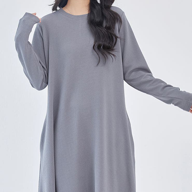 ソリッドカラー Aライン 長袖 | レースレディース  | 詳細画像1 