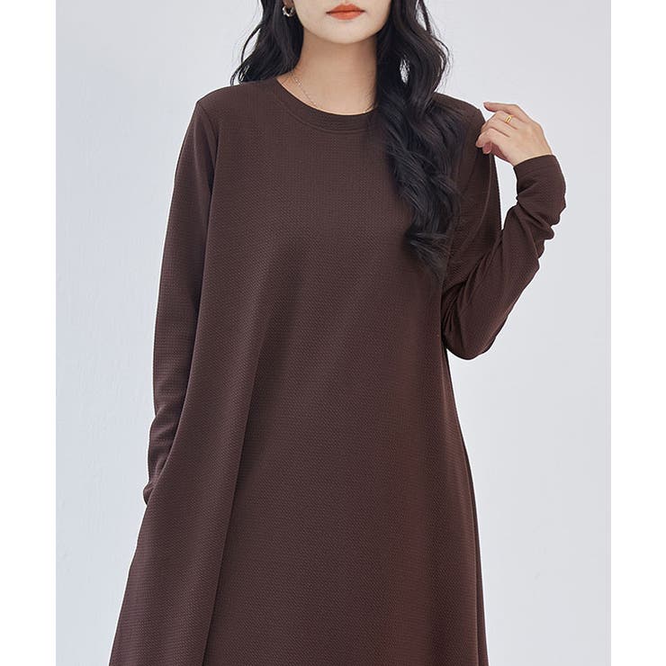 ソリッドカラー Aライン 長袖 | レースレディース  | 詳細画像9 