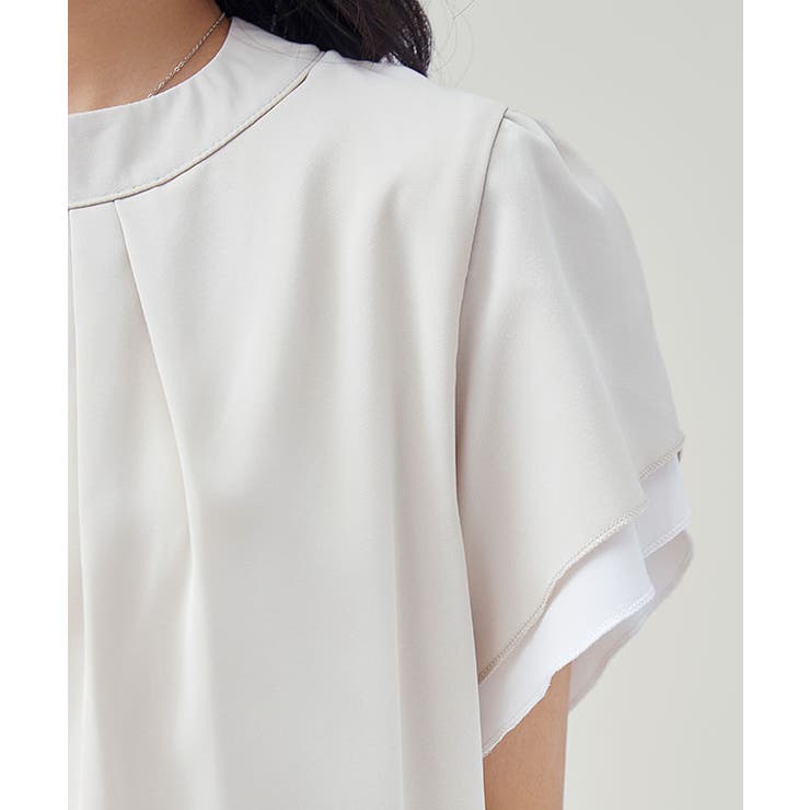 クルーネック タック入り 半袖 | レースレディース  | 詳細画像20 