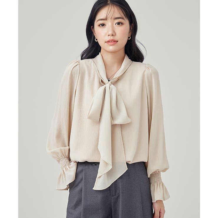 ボウタイ付き キャンディ袖 長袖 | レースレディース  | 詳細画像12 