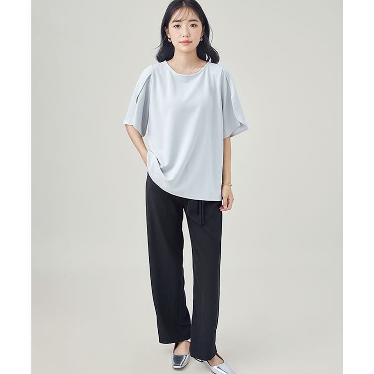 ソリッドカラー フレア 半袖 | レースレディース  | 詳細画像12 