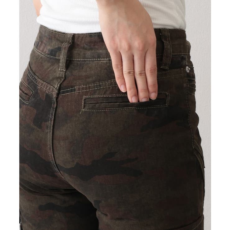 迷彩 ウォッシュ加工 切り替え | レースレディース  | 詳細画像13 