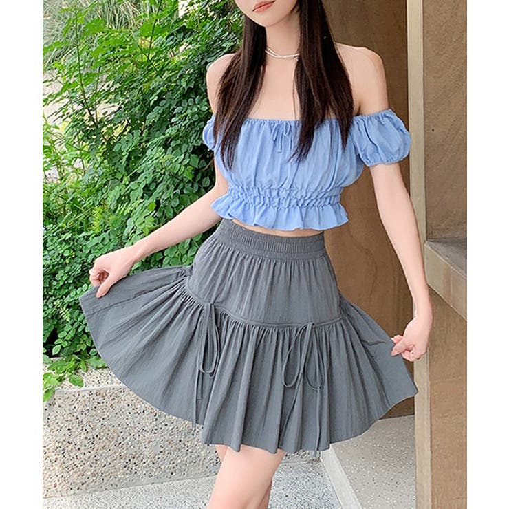 ギャザーリボン ティアード フレア | レースレディース  | 詳細画像13 