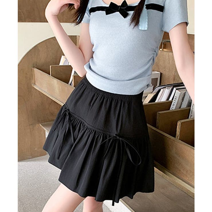 ギャザーリボン ティアード フレア | レースレディース  | 詳細画像7 