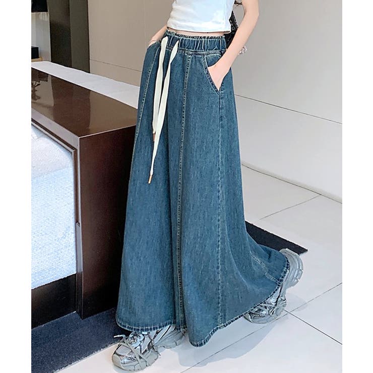 切替 フレア デニム | レースレディース  | 詳細画像10 