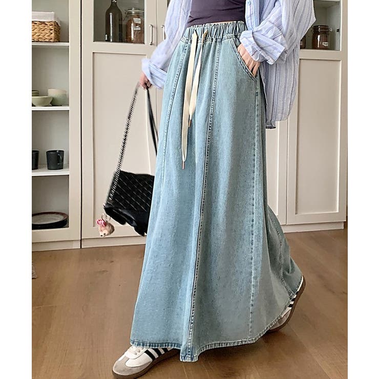 切替 フレア デニム | レースレディース  | 詳細画像7 