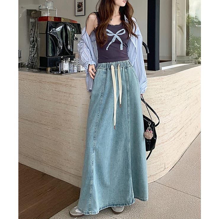 切替 フレア デニム | レースレディース  | 詳細画像8 