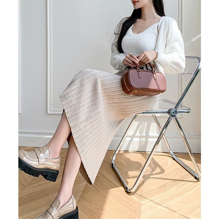 ベルト付き ニット プリーツ | レースレディース  | 詳細画像14 