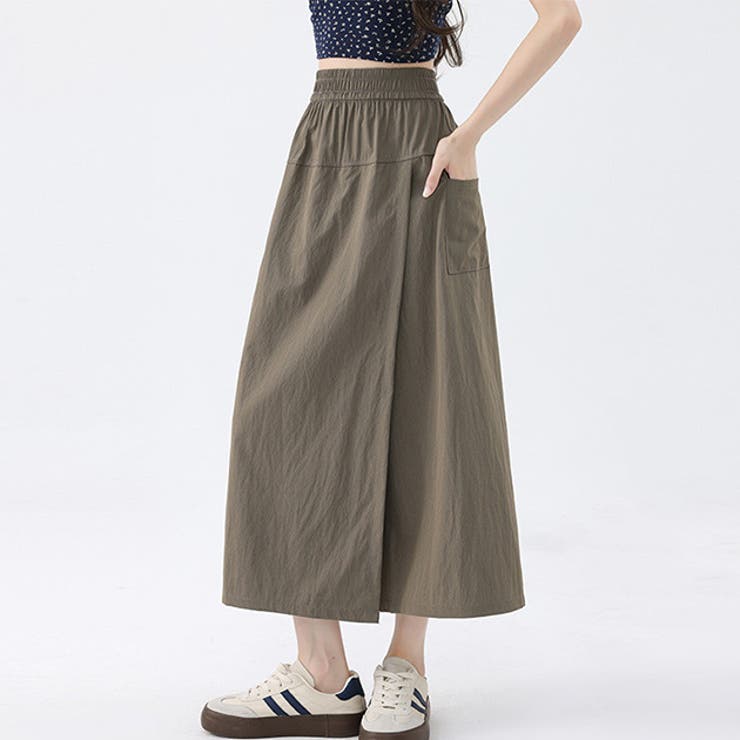 ラップ風 サイドポケット ハイウエスト | レースレディース  | 詳細画像1 