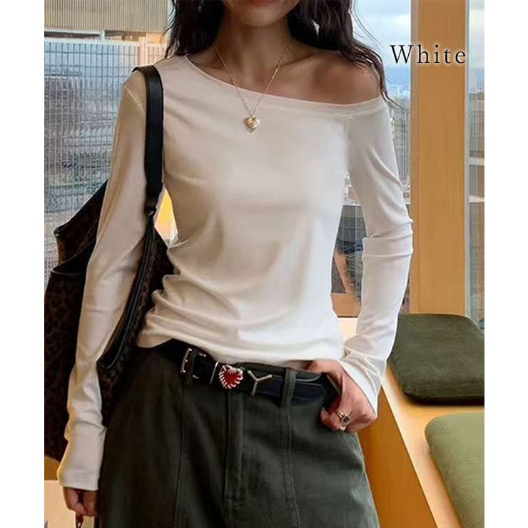 ソリッドカラー ワンショルダー 長袖 | レースレディース  | 詳細画像10 