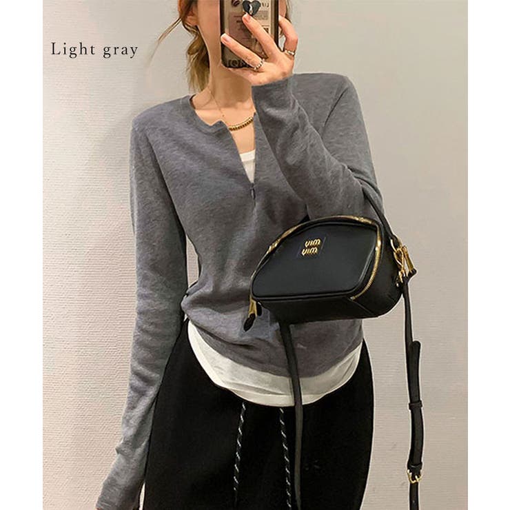 クルーネック ハーフジップ 長袖 | レースレディース  | 詳細画像13 