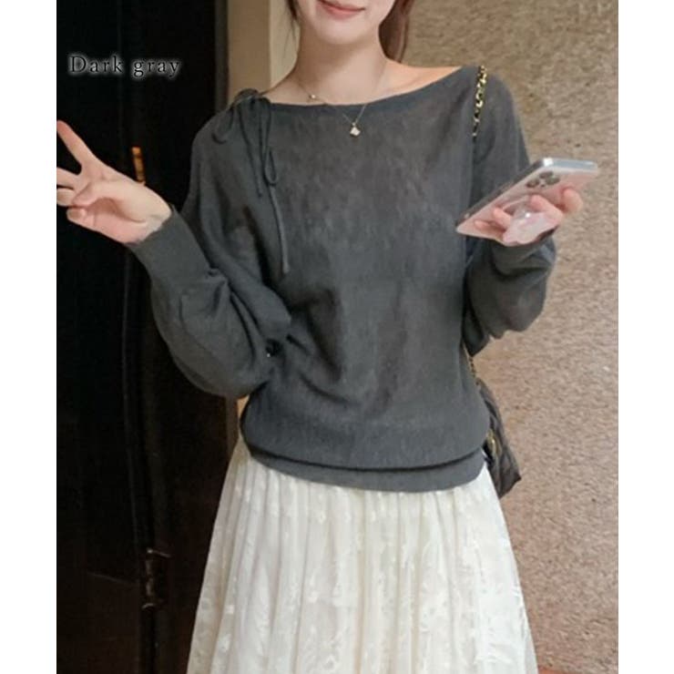 ボートネック リボン ドルマンスリーブ | レースレディース  | 詳細画像7 