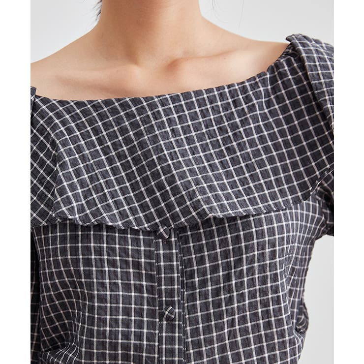 チェック柄 オフショル フリル | レースレディース  | 詳細画像13 