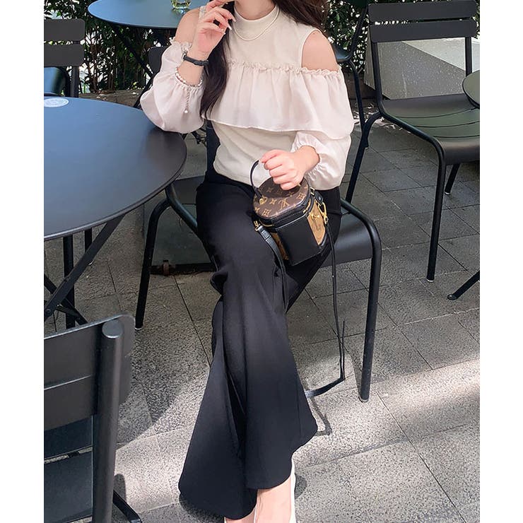 オープンショルダー リブ ハイネック | レースレディース  | 詳細画像10 