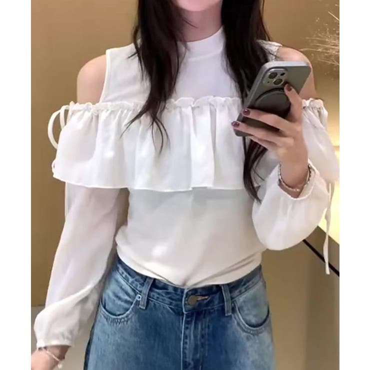 オープンショルダー リブ ハイネック | レースレディース  | 詳細画像9 