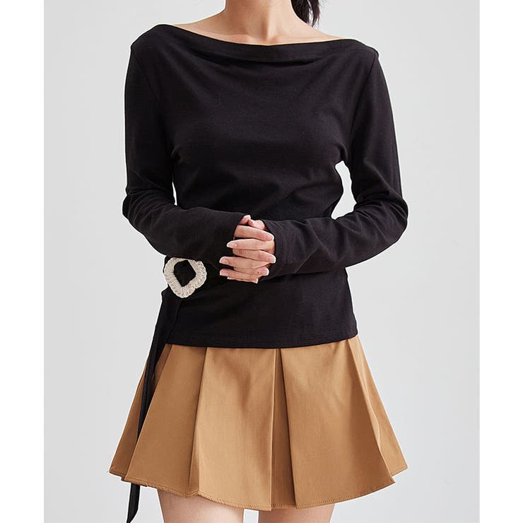 ドレープ ワンショルダー ベルト付き | レースレディース  | 詳細画像10 