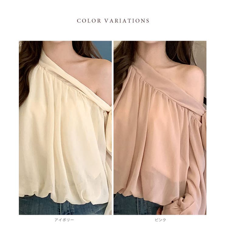 シフォン ワンショルダー リボン | レースレディース  | 詳細画像2 