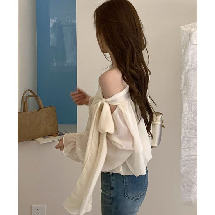 シフォン ワンショルダー リボン | レースレディース  | 詳細画像5 