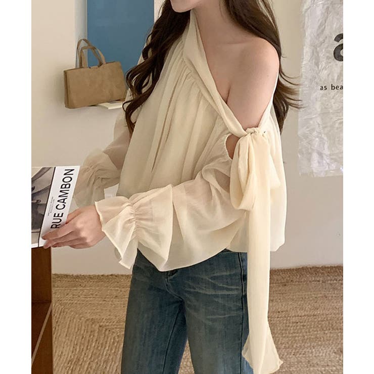 シフォン ワンショルダー リボン | レースレディース  | 詳細画像6 