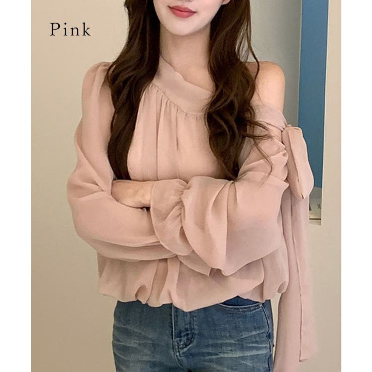 シフォン ワンショルダー リボン | レースレディース  | 詳細画像8 