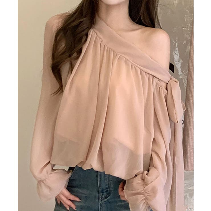 シフォン ワンショルダー リボン | レースレディース  | 詳細画像9 