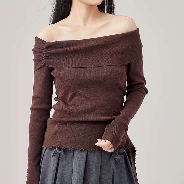 サイド ギャザー オフショル | レースレディース  | 詳細画像1 