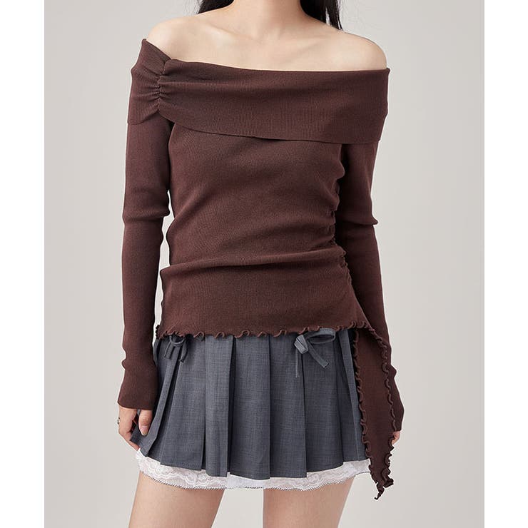 サイド ギャザー オフショル | レースレディース  | 詳細画像11 