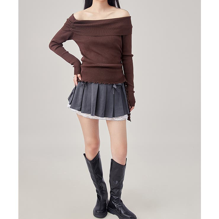 サイド ギャザー オフショル | レースレディース  | 詳細画像14 