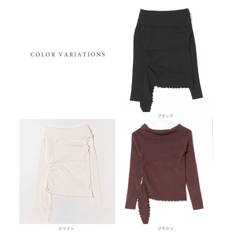 サイド ギャザー オフショル | レースレディース  | 詳細画像2 