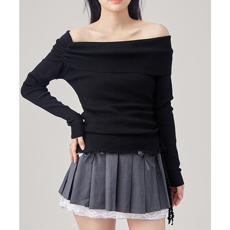 サイド ギャザー オフショル | レースレディース  | 詳細画像4 