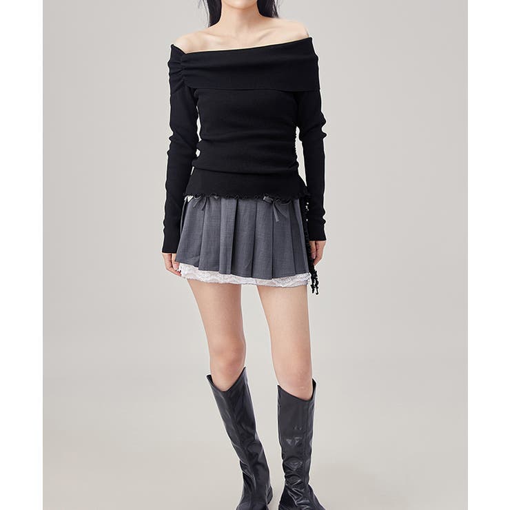 サイド ギャザー オフショル | レースレディース  | 詳細画像7 