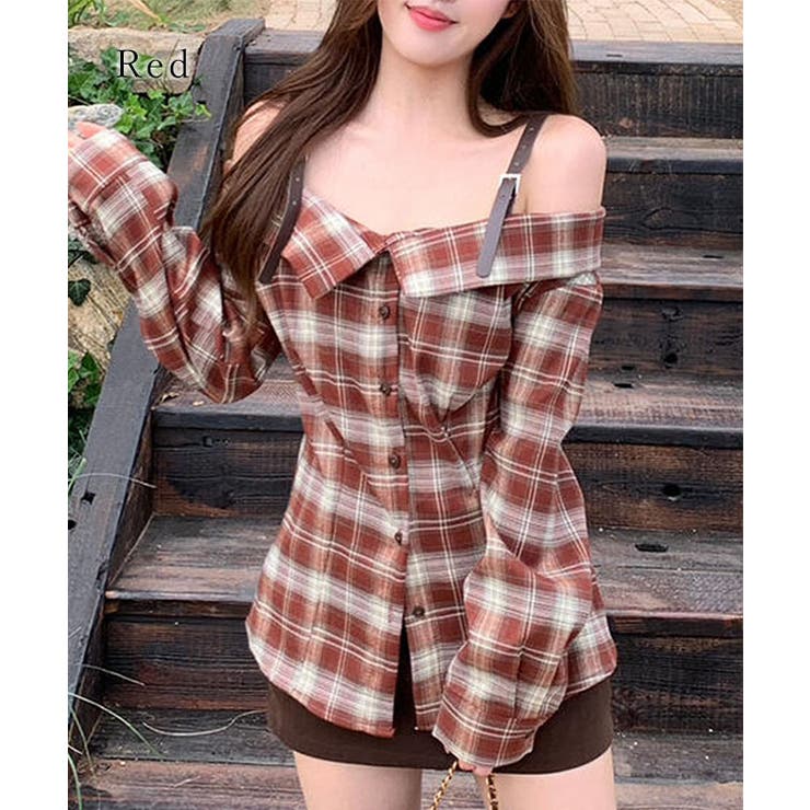 チェック フランネル レザー調 | レースレディース  | 詳細画像8 